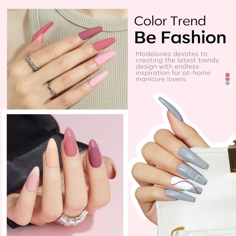 modelones Hema Free Gel Nail Polish 6 Colors Neutral Nude Set Nude Pink Quick Dry Winter Polish Manicure Diy Nail Art Home Salon Gift For Women Girl
