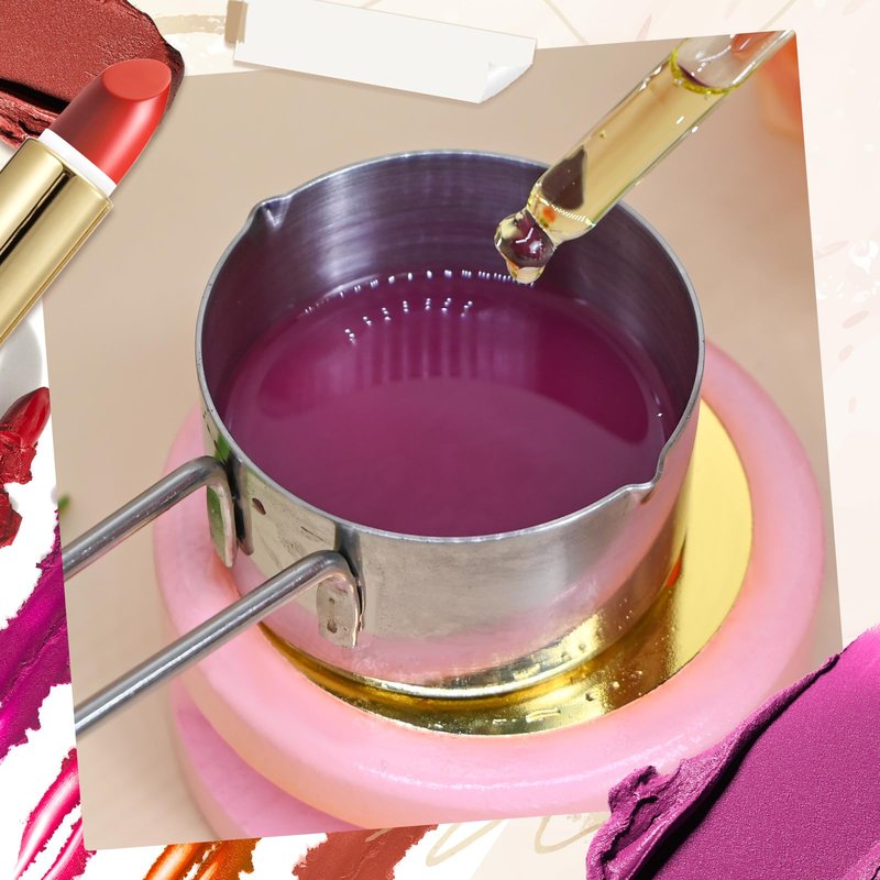 JUYRLE Lipstick Making Kit- 47Pcs DIY Matte Velvet Lipstick Set, Lip Gloss Kit, Make Your Own Lip Stain Kit with Beeswax Long-Lasting Quick-Drying Non-Stick Cup Lip Makeup Gift Kit for Women Beginner
