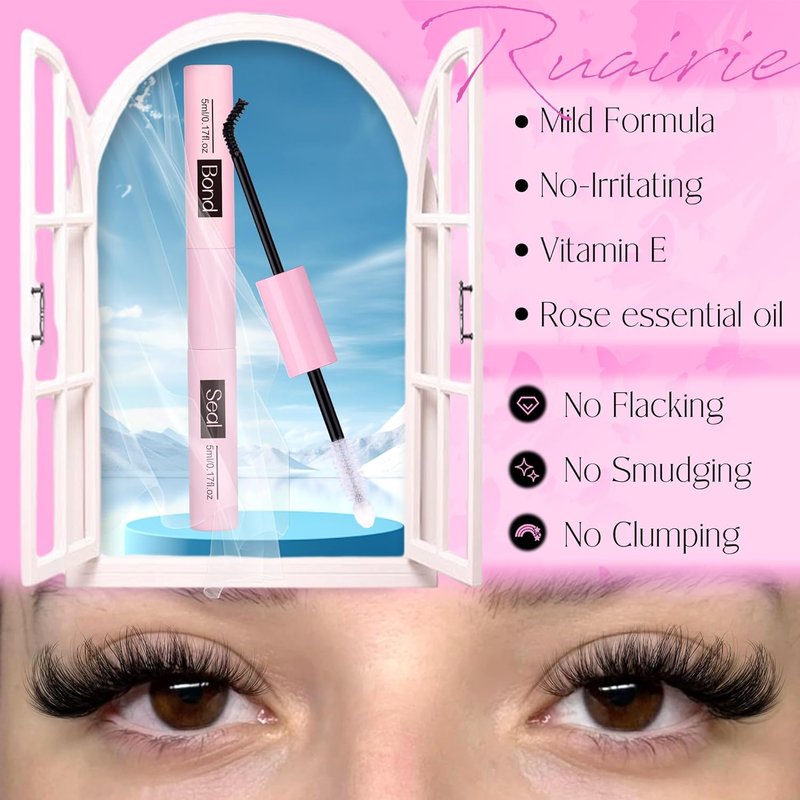 Bond and Seal Lash Glue - Strong Hold Eyelash Cluster Adhesive | Waterproof 2-in-1 Formula