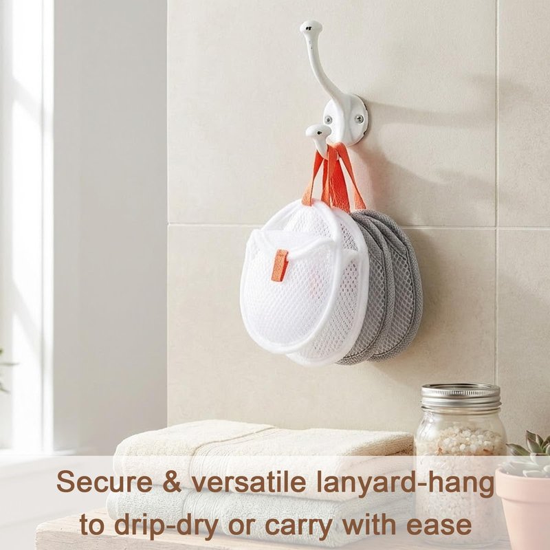 4Pcs Mesh Soap Bags for Bars, Mesh Exfoliating Body Scrubber Hangable Bar Soap Pouch, Soaps Pouch with Drawstring Closure, Foam Net Soaps Saver Bag for Body Wash Shower Face Clean 4.9 * 4.13 in