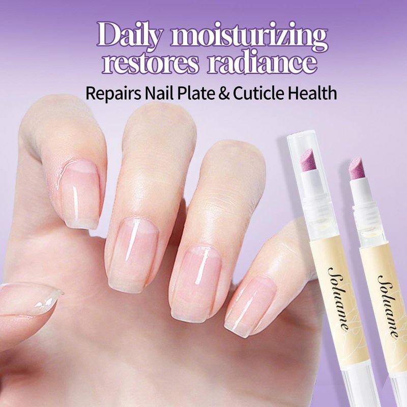 NIZENTA 45° Ceramic Cuticle Oil Pusher Pen Dual-action Cuticle Oil Pen Gently Exfoliates and Nourishes Nails Suitable for Hangnails, Dryness, Cracks Nails Moisturises, Strengthens and Adds Shine,2ml
