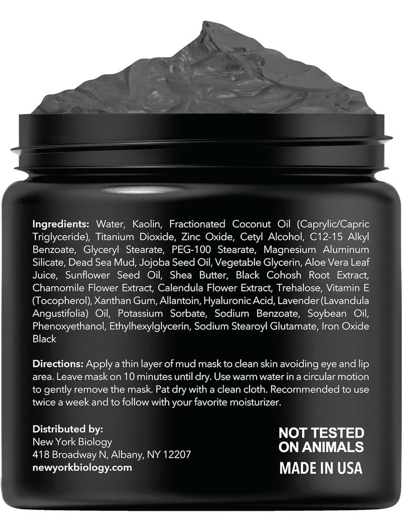 Dead Sea Mud Mask for Face & Body - Spa Quality Pore Refiner | Natural Skincare for Oily Skin | 8.8 oz