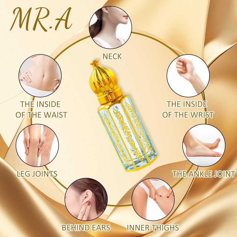 MR.A 3Pack Arabian Perfume for Women, Arabic Long Lasting Perfume Oil Rollerball, Luxury Arab Parfume Oil, Soft Parfume Arabe Roller On Sky Blue, Eau de Parfum Women