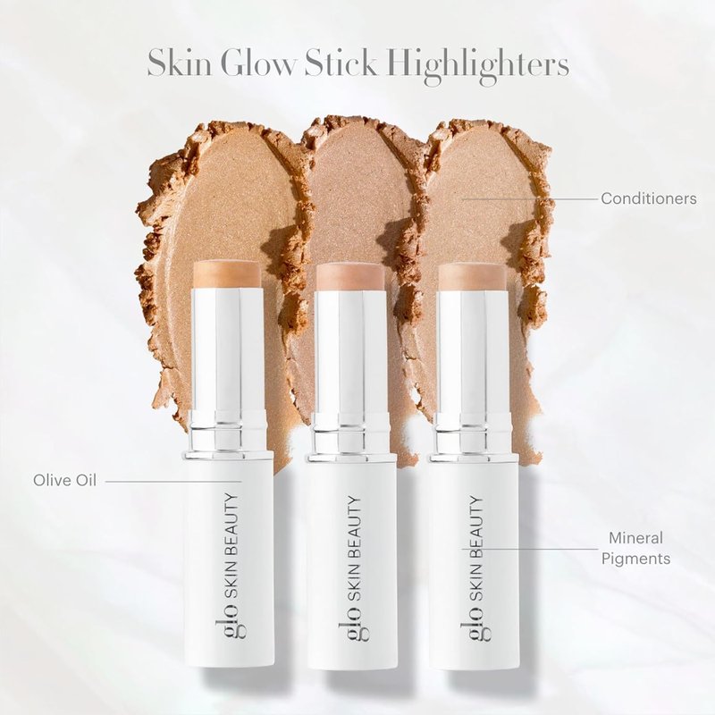 Glo Skin Beauty Skin Glow Stick Highlighter - Illuminating Rosé Cream with Hydrators & Mineral Pigments