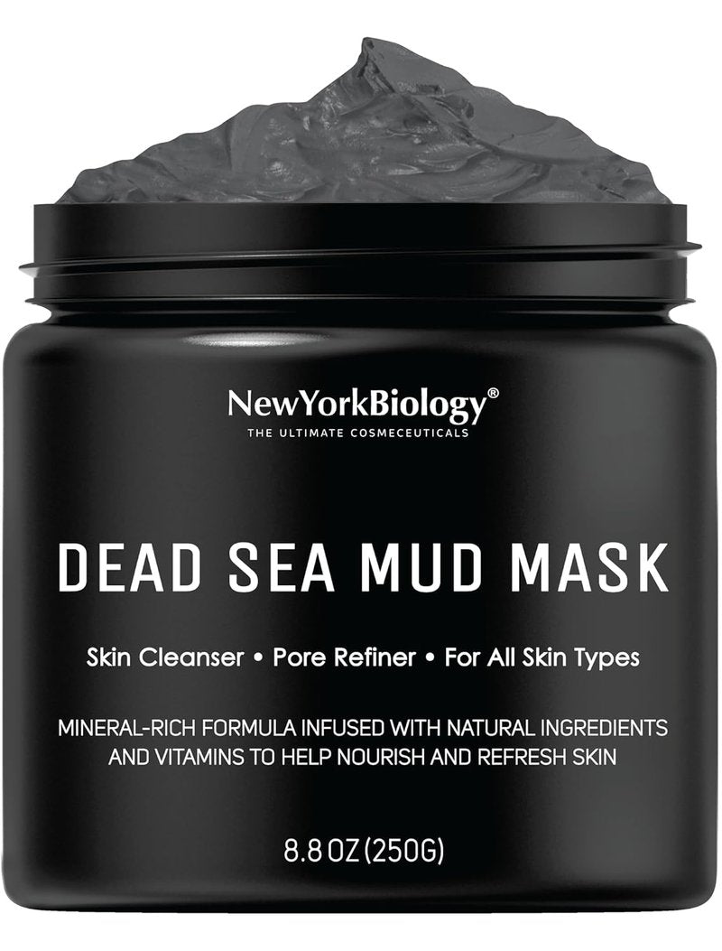 Dead Sea Mud Mask for Face & Body - Spa Quality Pore Refiner | Natural Skincare for Oily Skin | 8.8 oz