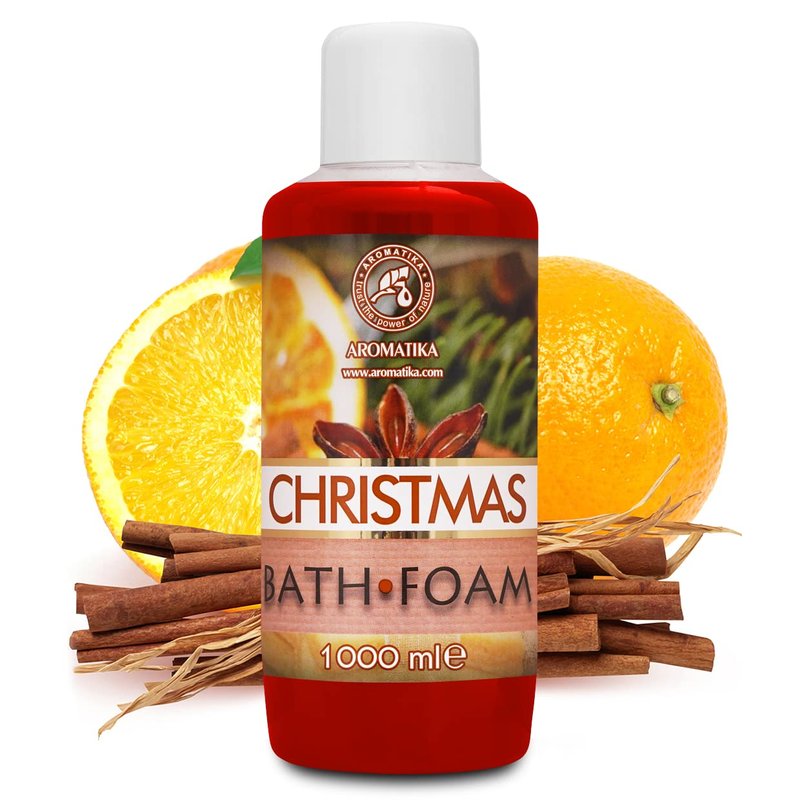 Bath Foam Christmas - 34 Fl Oz (1000ml) - Body Care - Good Sleep - Beauty - Bathing - Body Care - Wellness - Relax - Aromatherapy - Spa - Bubble Baths