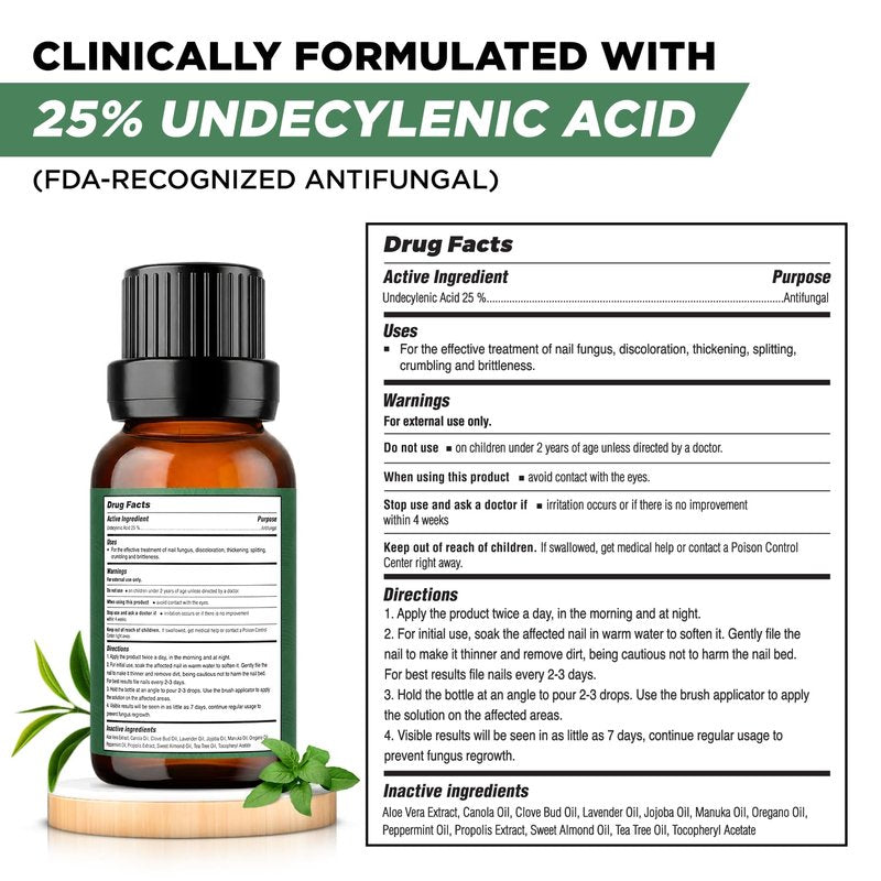 Foot Cure Toenail Fungus Treatment Extra Strength – Athletes Foot Treatment for Toenails, Restorative Nail Repair for Damaged Nails, Toenail Softener with Tea Tree Oil & Oregano Oil - Made in USA