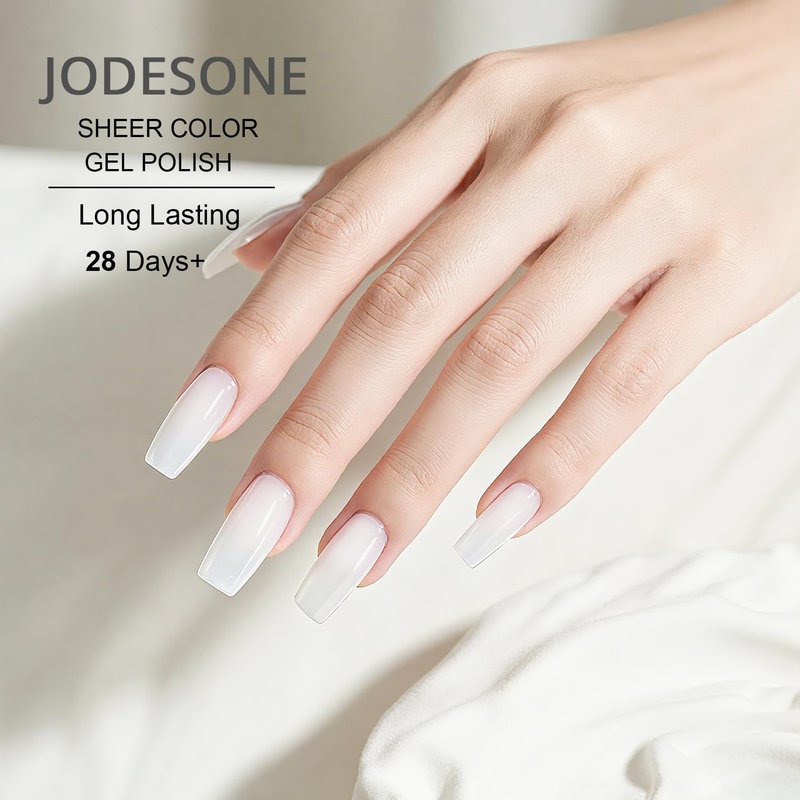 JODSONE Jelly White Gel Nail Polish - 16.5ml Crystal Gloss for Long-Lasting DIY Nail Art