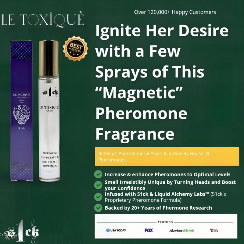 Jonny Truelove S1CK - Le Toxique Pheromone-Infused Cologne for Men Raw Pheromone Cologne Attraction Lasting Spray USA-Made Bold Strength Scent for Him