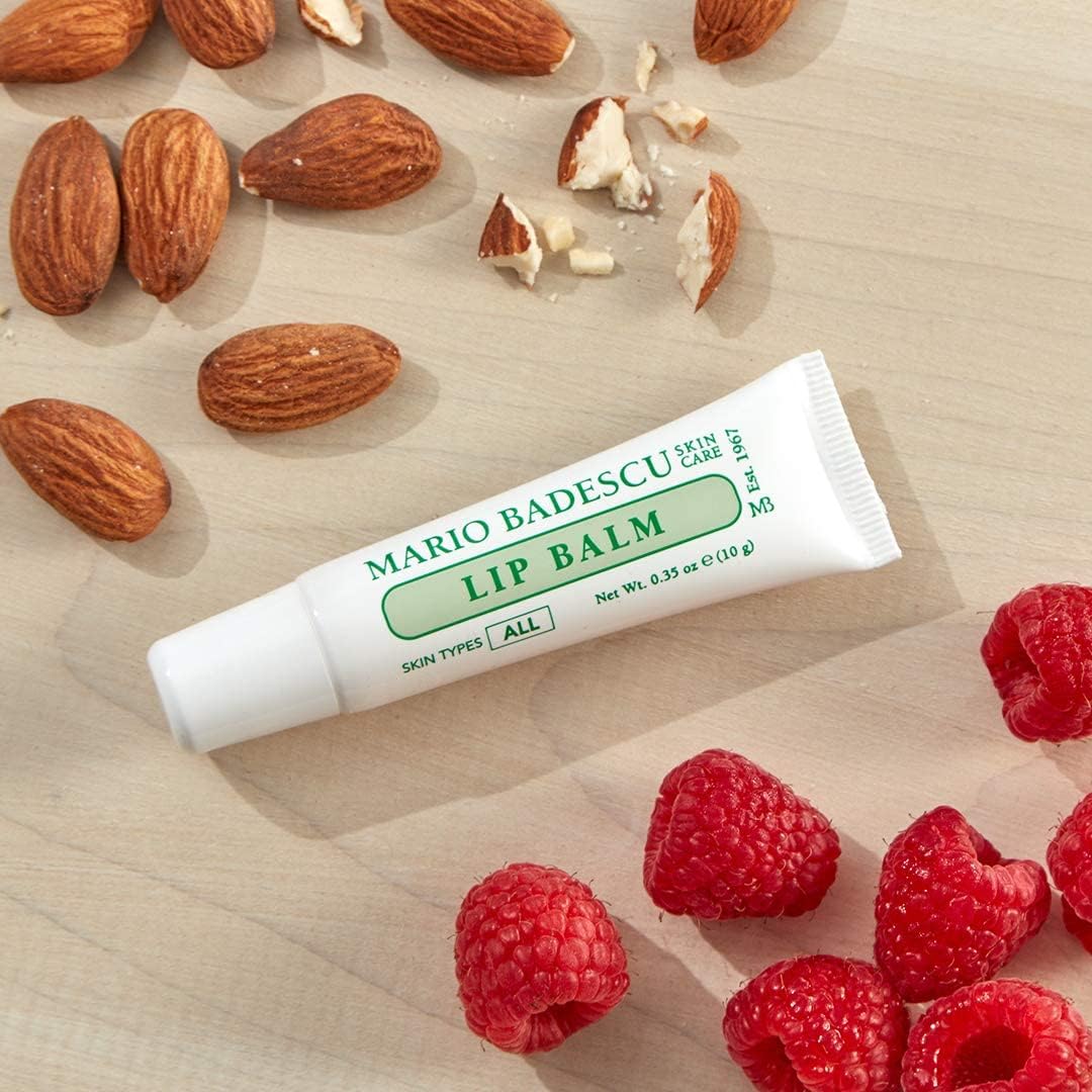 Mario Badescu Moisturizing Original Lip Balm for Dry Cracked Lips, Infused with Coconut Oil and Shea Butter, Ultra-Nourishing Lip Care Moisturizer for Soft, Smooth and Supple Lips, 3 Pack