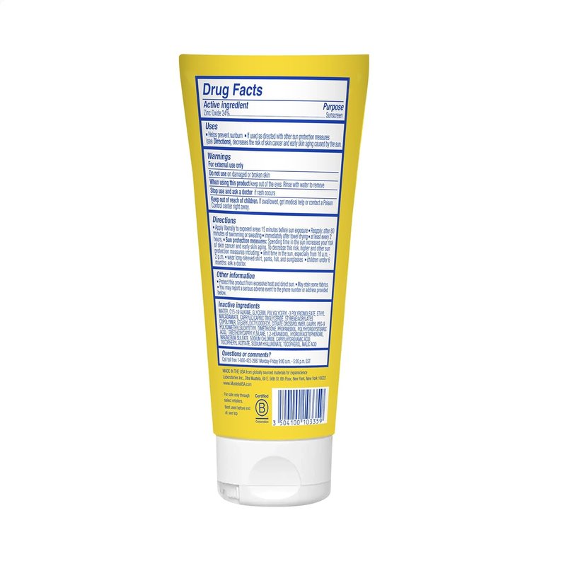 Mustela Baby Mineral Sunscreen Lotion SPF 50 - Sensitive Skin Face & Body Protection | Water-Resistant & Fragrance-Free