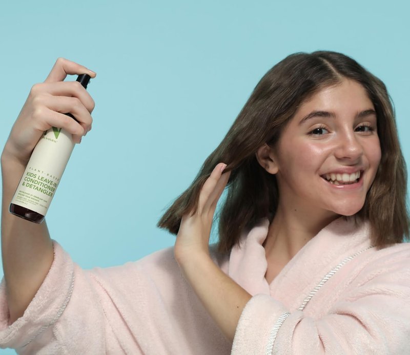 Kids Leave-In Conditioner - Hydrating Detangler Spray with Coconut Oil & Shea Butter | Frizz Control, 6.7 oz