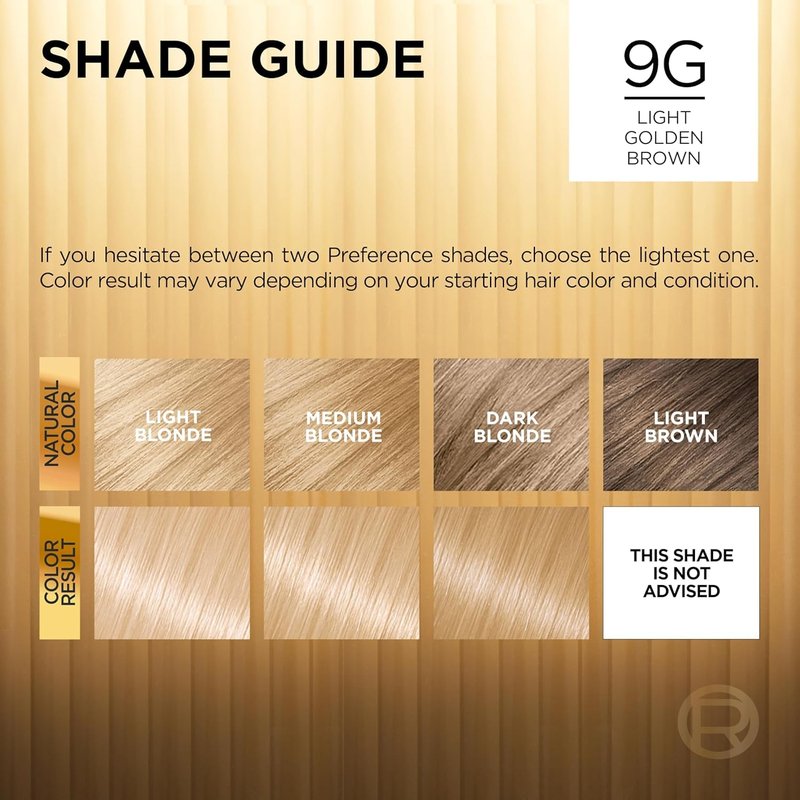 L’Oreal Paris Superior Preference - 9G Light Golden Blonde Hair Color | Pack of 2