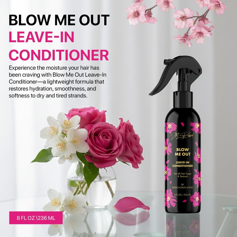 Blow Me Out Leave-In Conditioner - Hydrating Formula for Damaged Hair | 8 fl oz Moisturizing Treatment