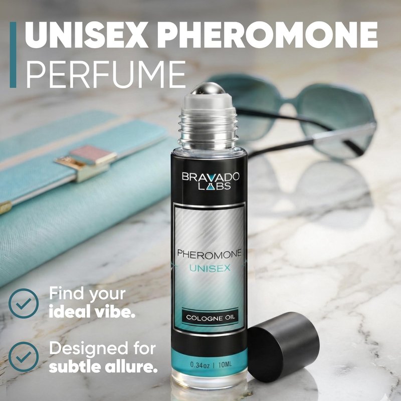 Bravado Labs Pheromones Perfumes for Women - Unisex Cologne with Enhanced Scents - Roll On Perfume Oil for Confidence and Appeal - 10ml