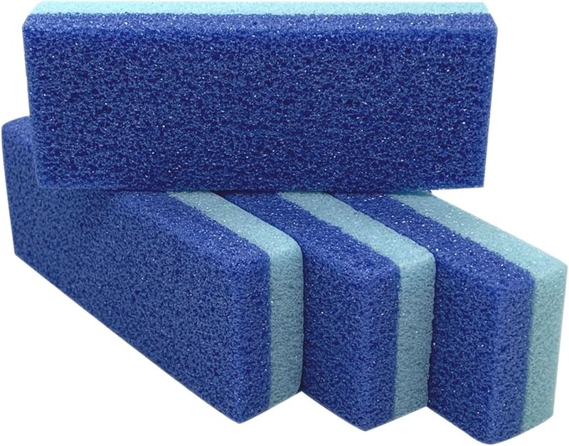 Maryton Pumice Stone for Feet - Callus Remover & Scrubber | Pack of 4, Blue