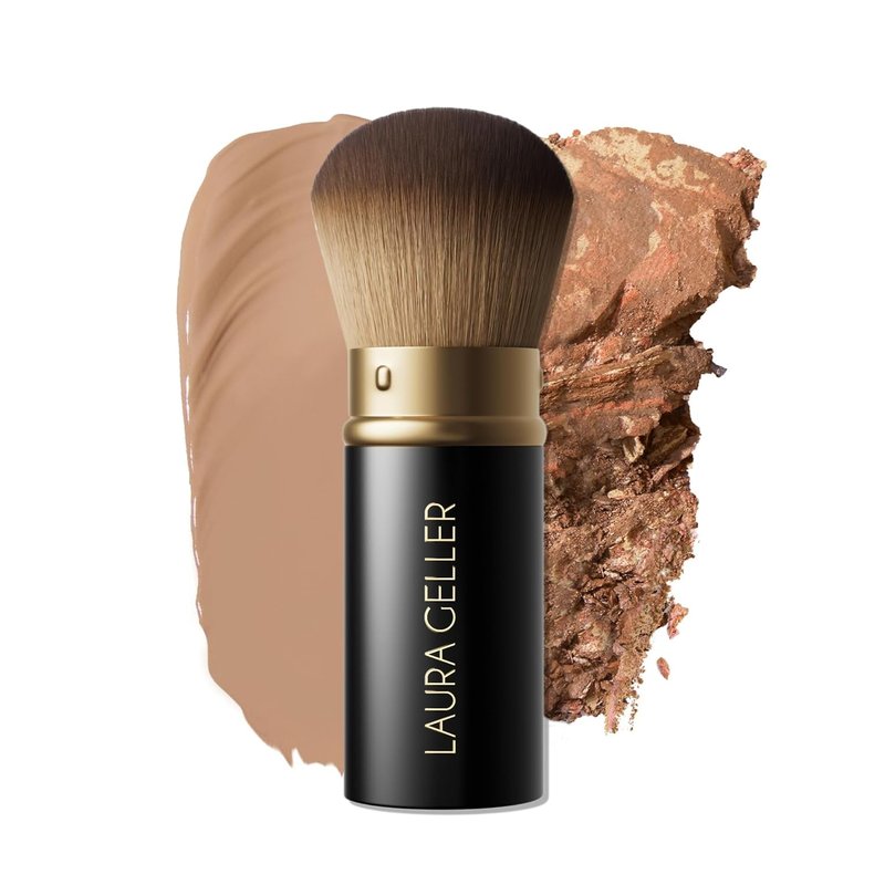 Laura Geller New York Retractable Airbrush Kabuki Brush - Professional Makeup Tool, Cruelty-Free