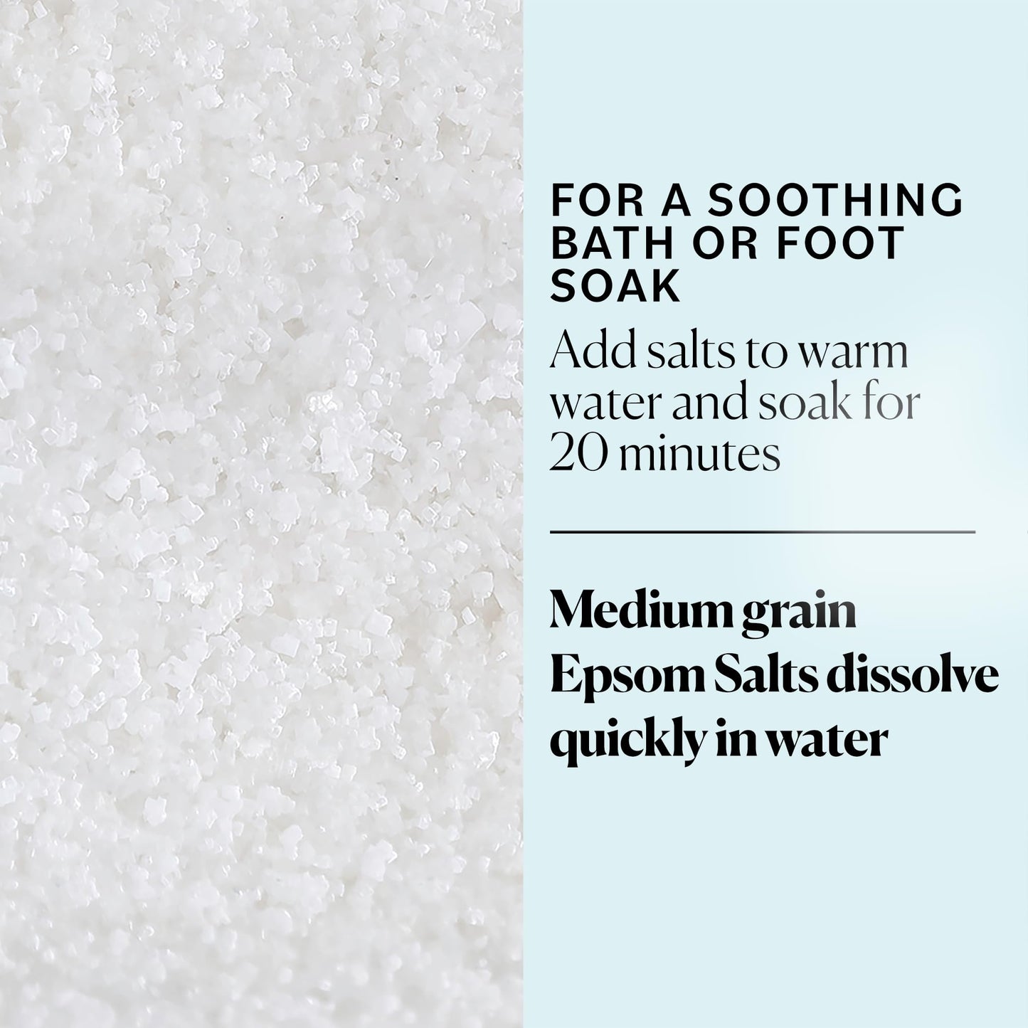 Sky Organics - Epsom Salt Bath Soak, 5 lbs - Magnesium Sulfate USP - 100% Pure, Medium Grain - Unscented - Soaking Bath Salts - Resealable Bag - Natural, Vegan & Cruelty Free - Self Care - Bath & Feet
