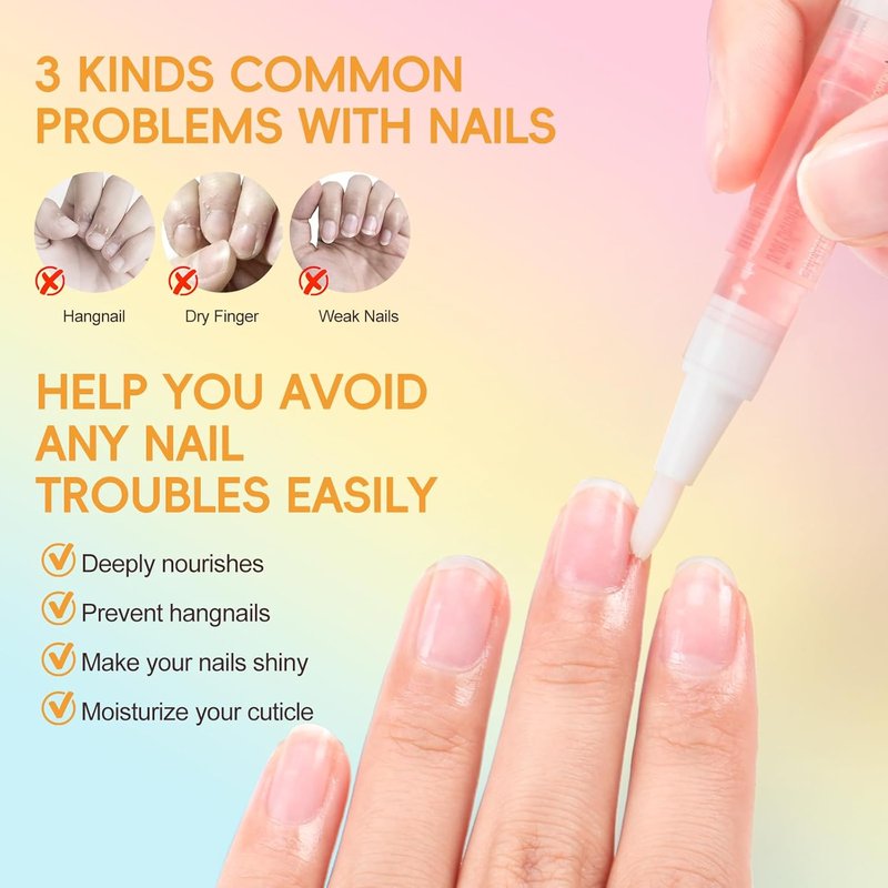 Cuticle Oil Pen Set - 16 PCS Nail Care Revitalizer for Moisturized Cuticles | Manicure Tools for Gel Nails