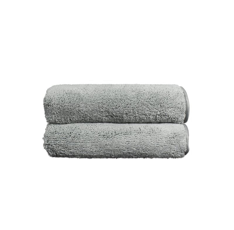 Eurow Microfiber Hand Towels, Ultra Soft, Fast Drying, Super Absorbent, Hypoallergenic, Machine Washable, Gentle on Skin for Bathroom or Kitchen Use, Gray, 16 x 28 in, 2-Pack