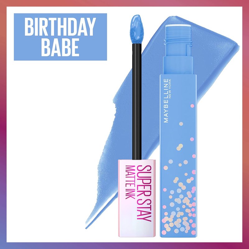 Maybelline Super Stay Matte Ink Liquid Lipstick - Transfer-Proof, Long-Lasting | Birthday Babe, 0.17 fl oz
