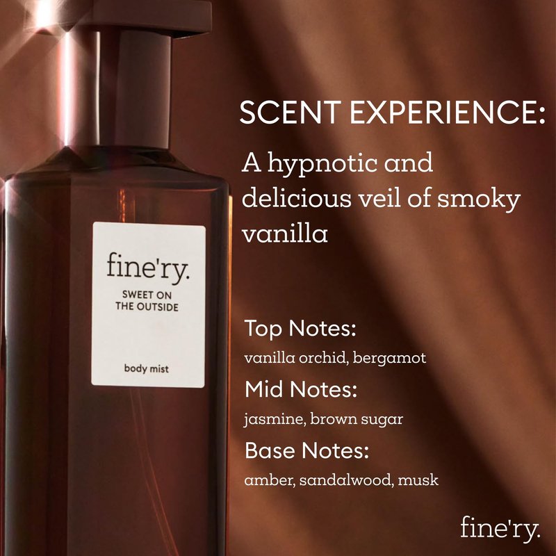 Fine'ry Body Mist Gift Set Gourmand Fragrance Spray Trio | Cherry, Pistachio & Vanilla Scents | Hair & Body Perfume Mist | Vegan, Cruelty-Free | 5 oz x 3