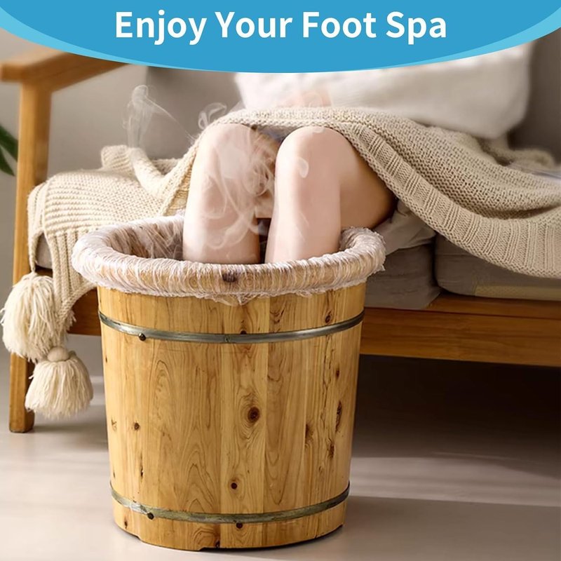 25PCS Disposable Pedicure Liners by Skiennix - Plastic Foot Soak Covers for Spa & Footbath