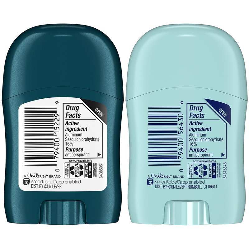 Degree Travel Deodorant Variety 72-Pack (36 Cool Rush + 36 Shower Clean) – 72H Body Heat Activated Mini Antiperspirant, 0.5 Oz Ea