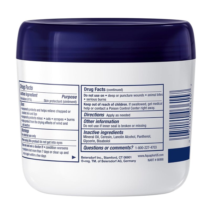 Aquaphor Children's Healing Ointment - 41% Petrolatum Skin Protectant for Minor Wounds & Chapped Skin | 14 Oz Jar