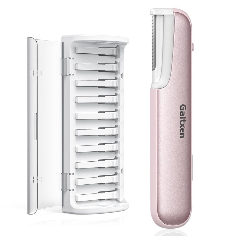 Dermaplane Razor for Women Face Beauty Eyebrow Razor, Sonic Dermaplaning Tool for Exfoliation & Peach Fuzz Facial Hair Removal