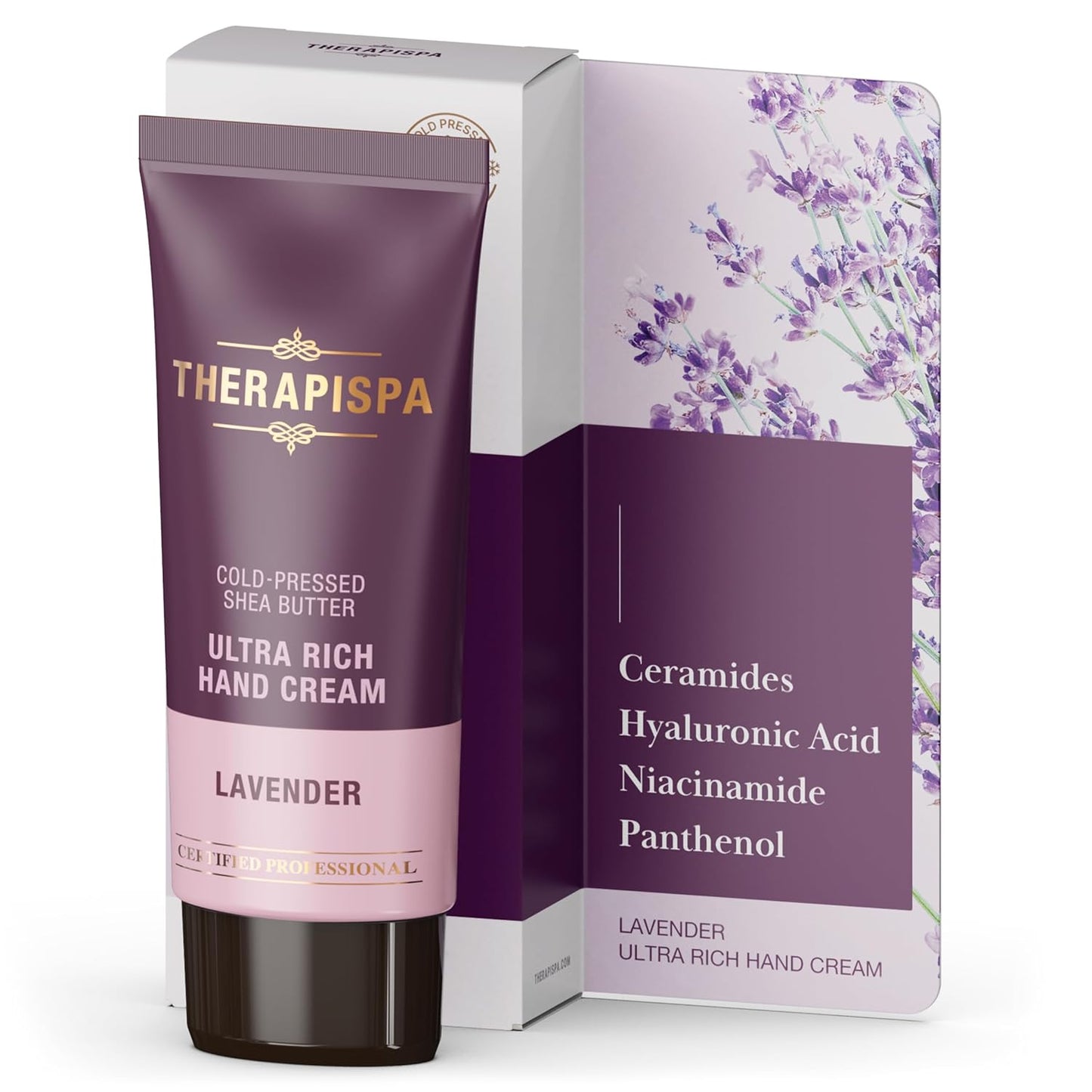 Ultra Rich Hand Cream - Intensive Hydration & Repair for Dry Hands | Shea Butter, Ceramides, Niacinamide, Lavender, 2 oz