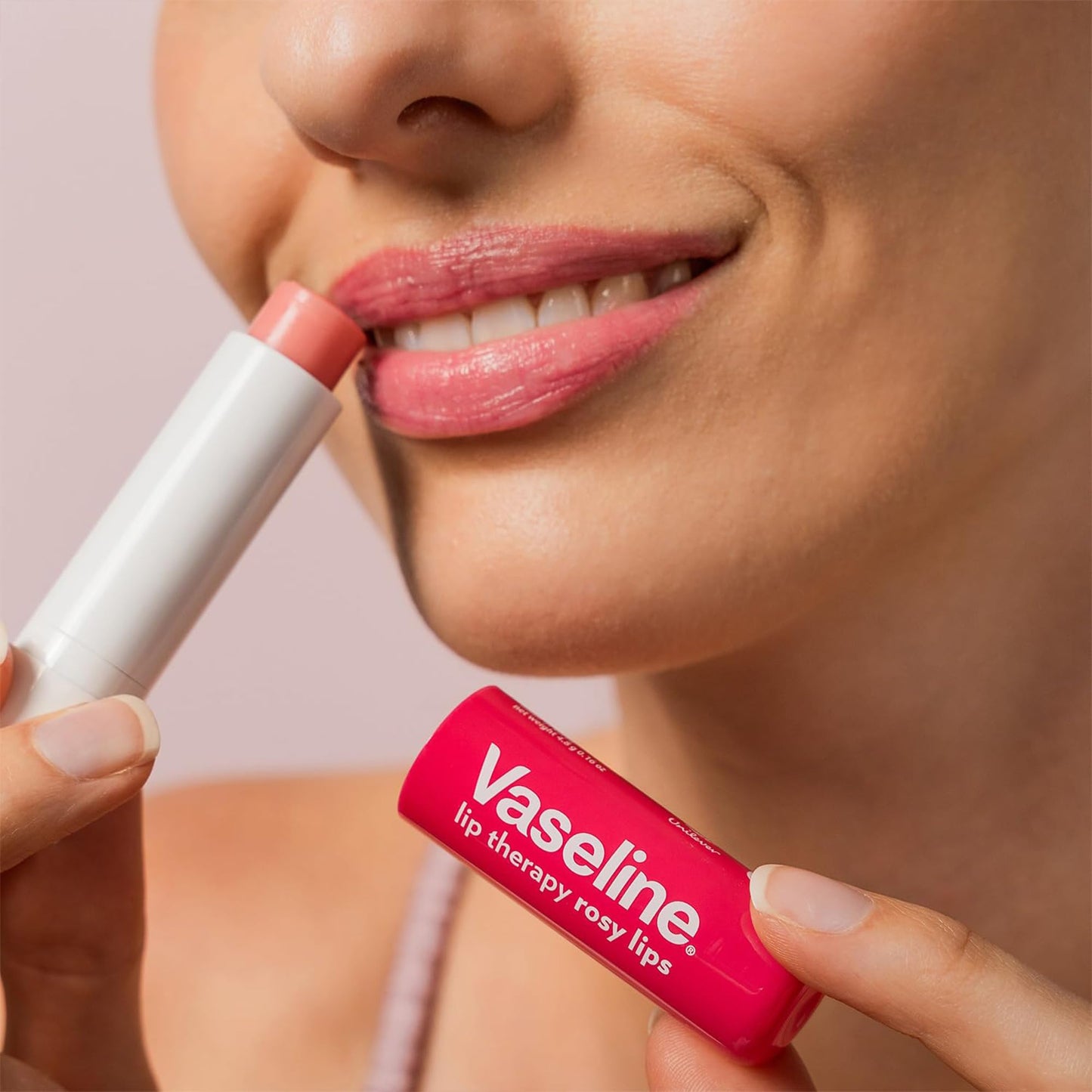 Vaseline Lip Therapy Bulk Lip Balm Rosy Lips & Original 12-Packs, 24 Sticks Total, 0.16 Oz Ea