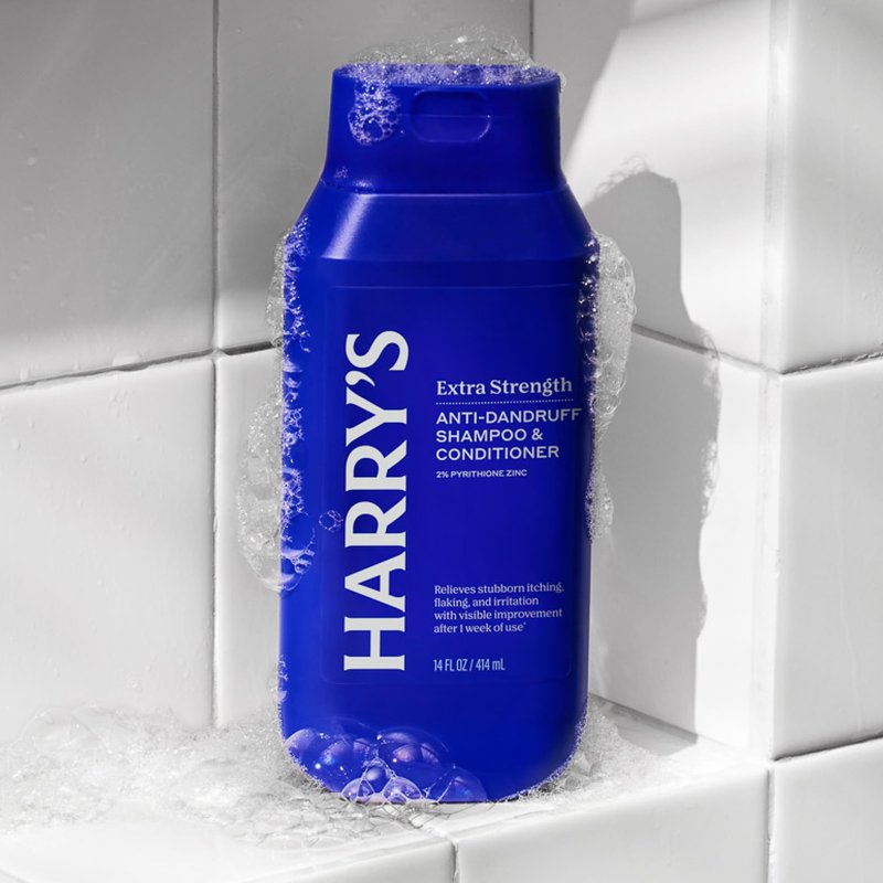 Harry's Extra-Strength Anti-Dandruff Men's 2 in 1 Shampoo and Conditioner - (3 Pack) 14 fl oz - Made with 2% Pyrithione Zinc