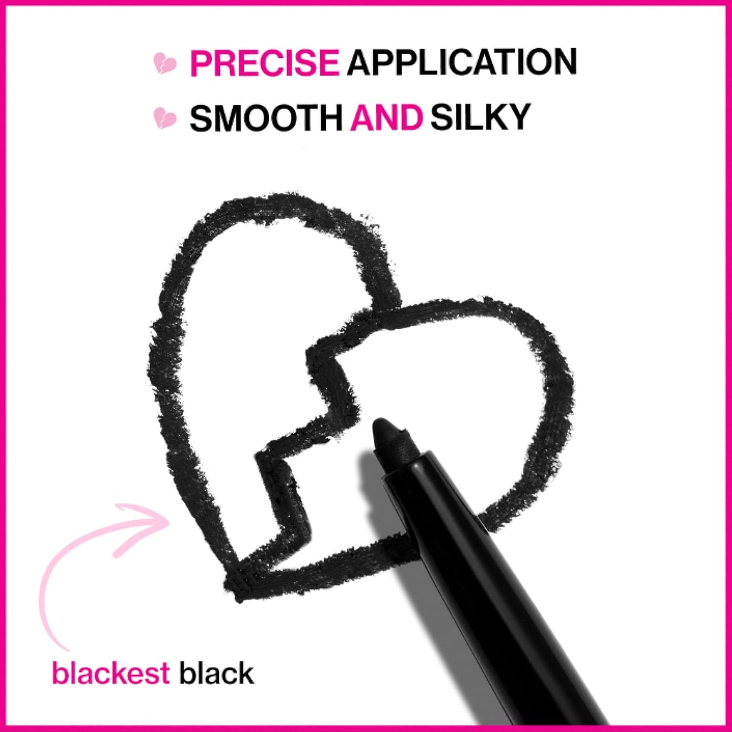 Wet n Wild Mega Last Liquid Eyeliner - Waterproof, Smudge Resistant, Quick Drying | Blackest Black, 16-Hour Wear