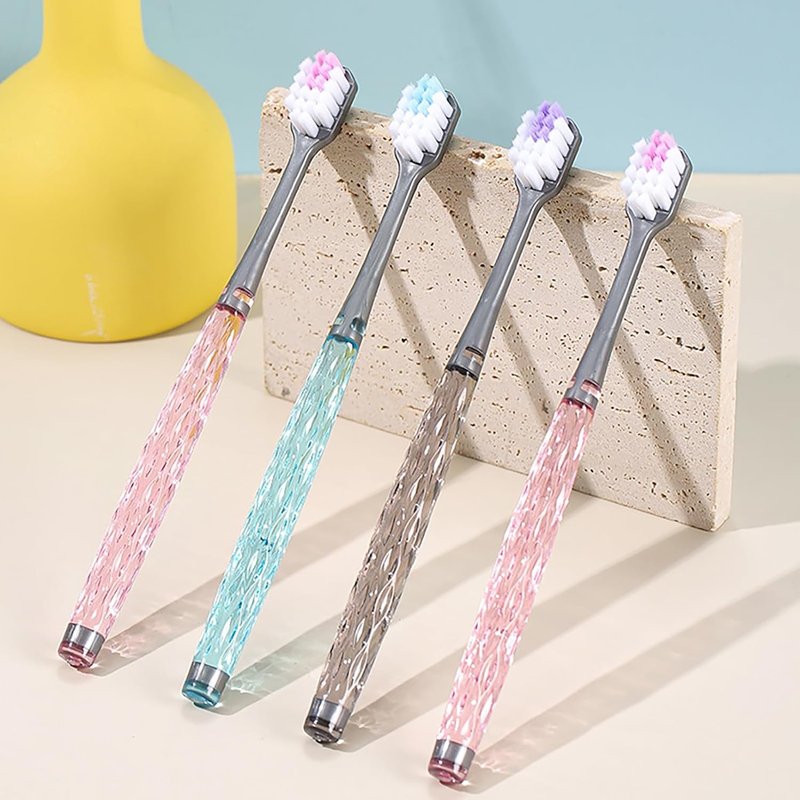 EasyHonor Soft Toothbrushes - Medium Bristle Design with Non-Slip Handle | 6 Pack for Sensitive Gums