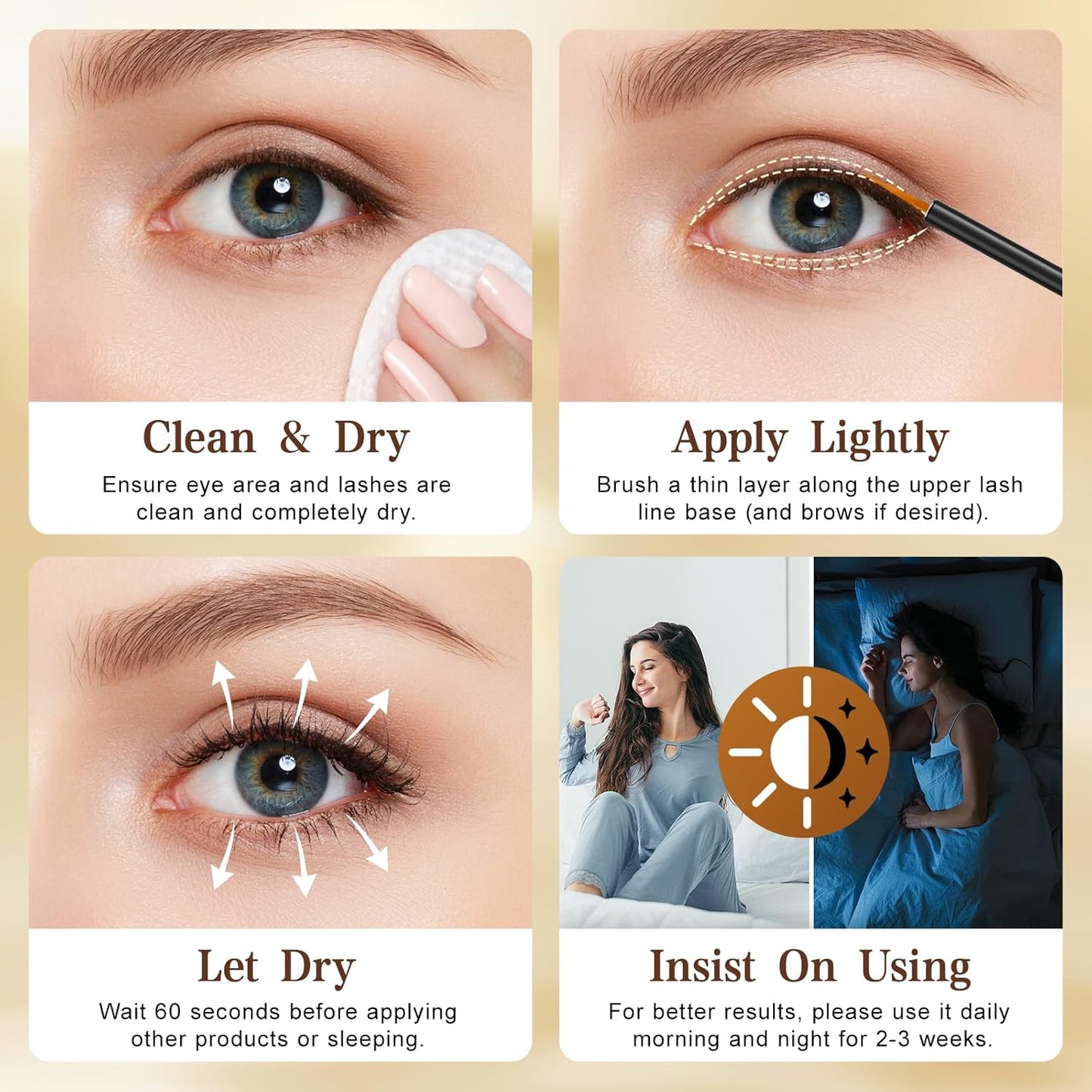 W-Peptide Lash Serum for Eyelash Growth - Achieve Fuller-Looking Lashes in Just 7 Days | Gentle & Hormone-Free (0.1 fl oz)