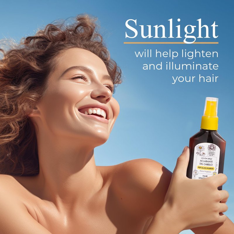 Natural Blonde Highlights Hair Lightener - Chamomile Extract Spray - 3.4 Oz