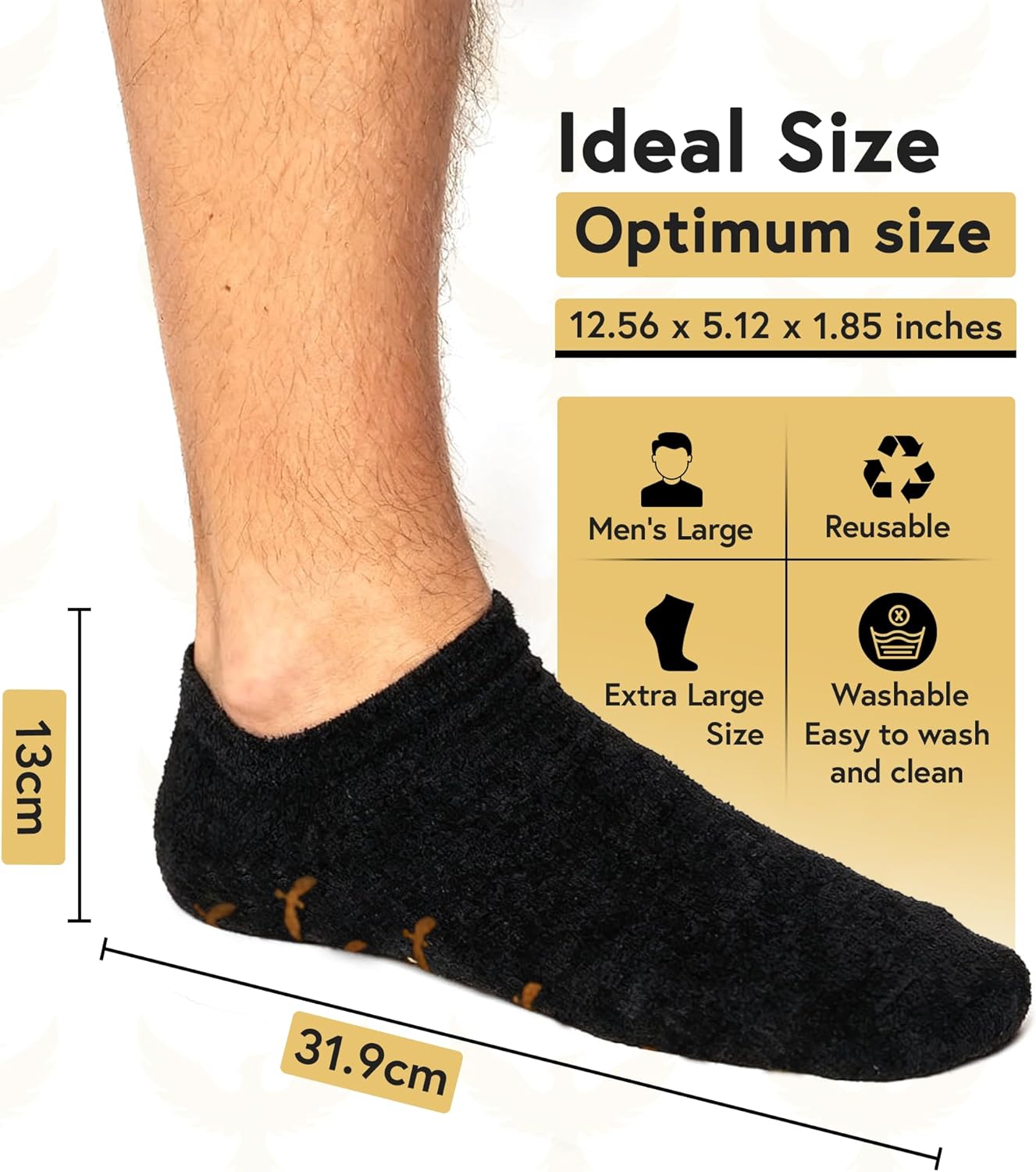 Skiennix Moisturizing Gel Socks - Extra Large | 2 Pairs of Silicone Heel Treatment Socks for Dry Skin