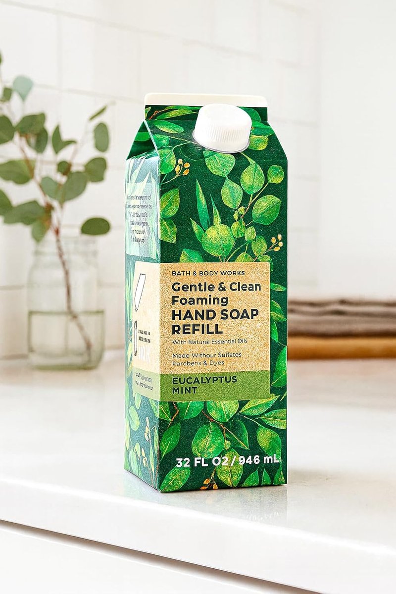 Eucalyptus Mint Foaming Hand Soap Refill - Refreshing Aromatherapy Scent | 32 fl oz / 946 ml