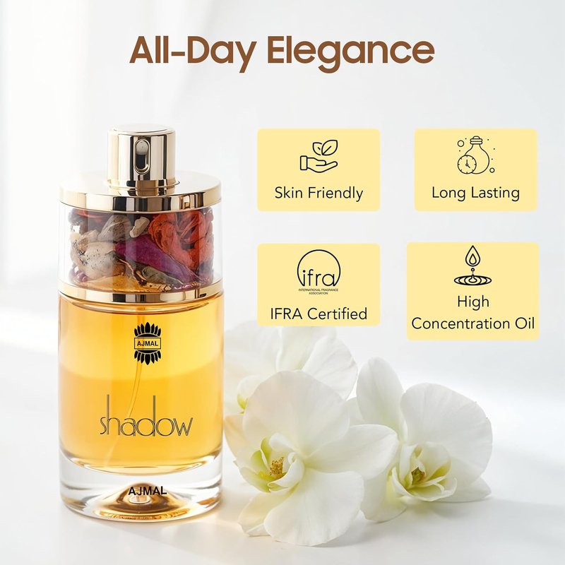 Ajmal Shadow II Eau de Parfum for Women - Elegant Floral Oriental Perfume | 2.5 fl oz / 75 ml - Long Lasting Fragrance for Daily Use