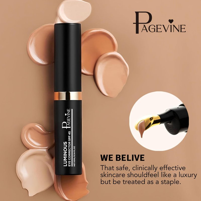 Regine Switzerland Eye Perfector SPF 45 - Brightening Under Eye Concealer for Dark Circles, Moisturizing & Crease-Proof