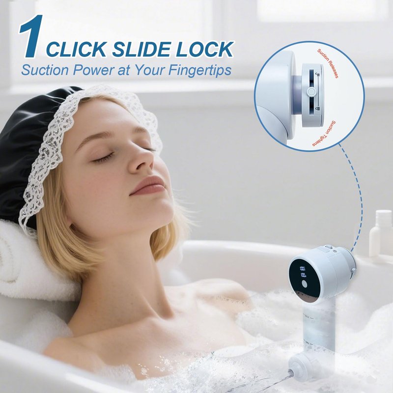COKEJA Bath Jets for Tub, Portable Spa Jet with Bubble & Jet Modes – 8800mAh Rechargeable Battery, 3 Speeds, IP67 Waterproof LED Display, Hot Tub Spa Accessories, Home Spa Relaxation Gift