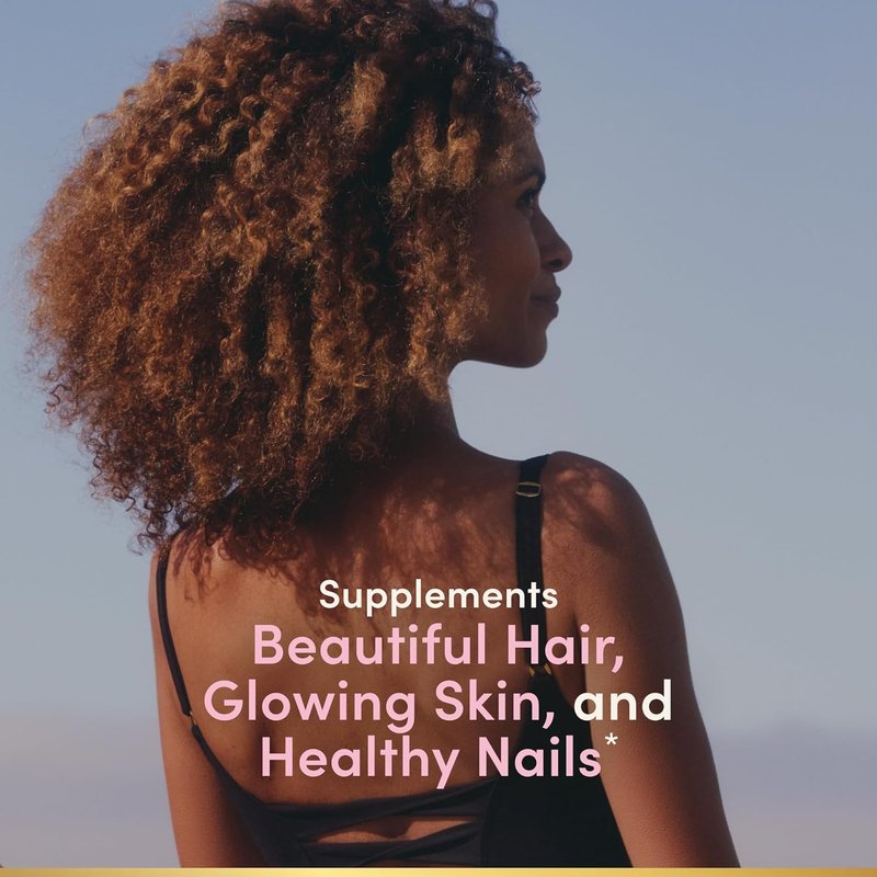 Nature's Bounty Advanced Hair, Skin & Nails - Argan-Infused Vitamin Supplement with Biotin & Hyaluronic Acid | 150 Softgels