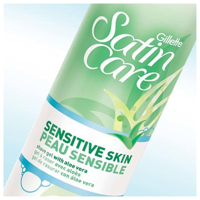 Gillette Venus Shave Gel - Satin Care for Sensitive Skin | Soothing Formula for Smooth Shaving