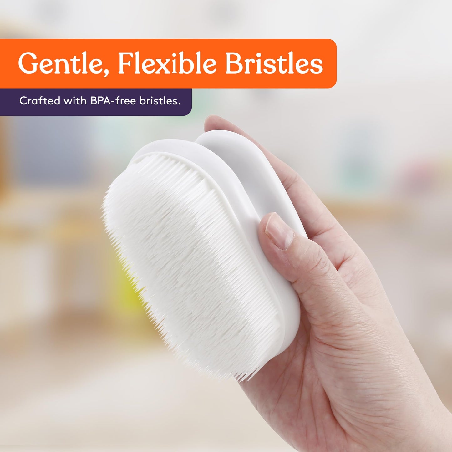 Special Supplies Sensory Brush Therapressure Therapy Brush for Occupational and Sensory Brushing, Stimulating, Calming Tools for Kids and Adults, Soft Flexible Bristles, Latex Free (3 Pack)