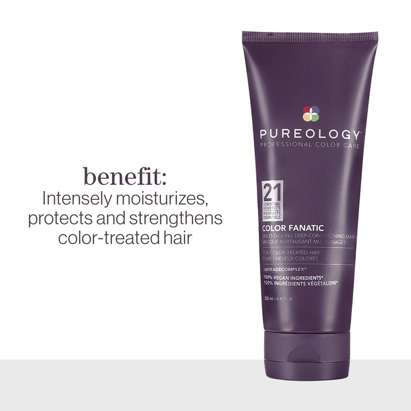 Pureology Color Fanatic Instant Deep-Conditioning Hair Mask | Restore & Strengthen | Maintain Beautiful Color | Vegan, 6.8 Fl Oz (Pack of 1)