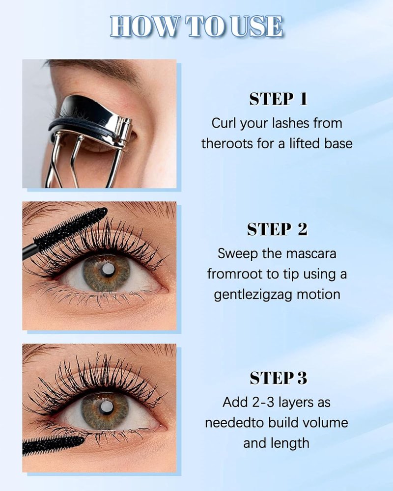 Regine Switzerland Black Mascara for Older Women | Volume, Length & Curling | Waterproof, Hypoallergenic Formula