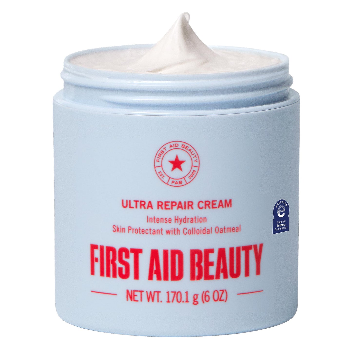 First Aid Beauty Ultra Repair Cream, Intense Hydration Face & Body Moisturizer with Colloidal Oatmeal, Helps Relieve Eczema, Dry Skin Barrier Repair, Fragrance Free
