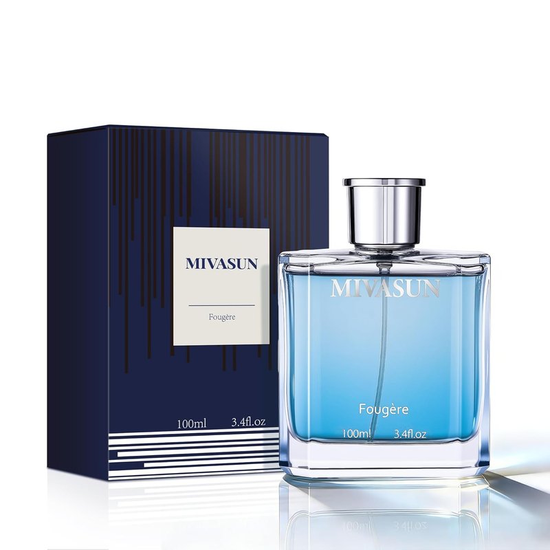 MivaSun Luxury Cologne for Men - Long Lasting Woody Aromatic Eau de Parfum | 100ml Fresh Lavender Scent