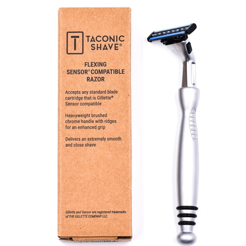 Gillette Sensor Compatible Triple Blade Razor - Heavyweight Pivot Head for Smooth, Close Shave | Includes 1 Preloaded Blade